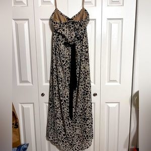 LANE BRYANT- strapless cheetah dress